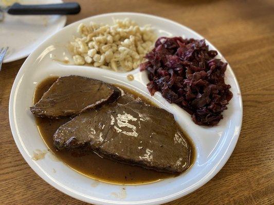 Sauerbraten lunch special