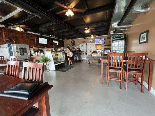 Inside dining and order counter