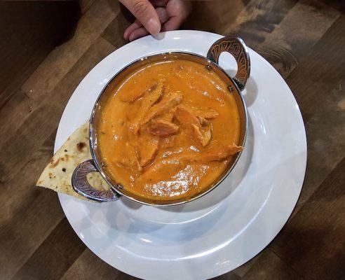 Butter Chicken with Garlic Naan