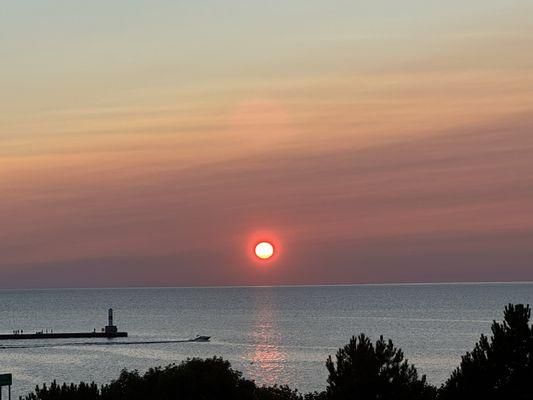 Sunset in Petoskey, Michigan