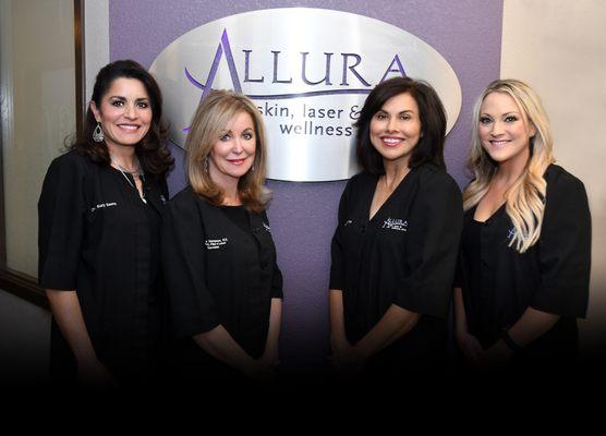 Owners (from left to right) Suzy Saenz, M.D., Yvonne Hampson, R.N., Rebecca de la Torre, M.D., and Terra Bookout, P.A.