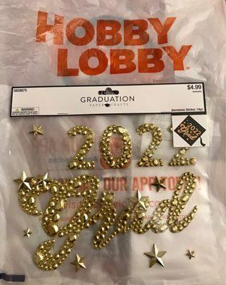 Graduation cap stickers