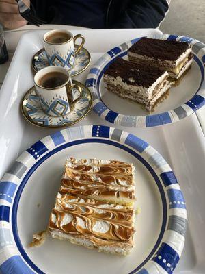 Turkish coffee and desserts