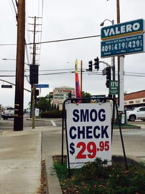 Super low price for a 10 min smog check.