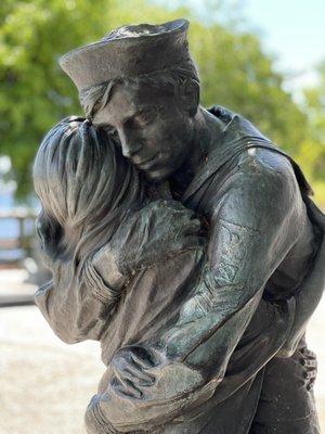 Amazing Bronze statues and a memorial dedicated to the history of the Charleston Navy Yard district