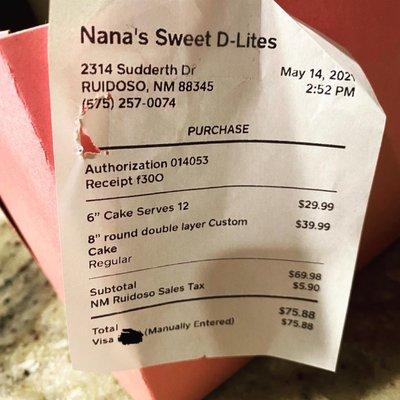 A bit pricey, but they came through as a backup plan for a wedding cake... so happy my brother's new uncle by law supported small business!