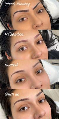 Transformation - Her brow journey !