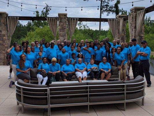 African American family reunion at family photo spot &  Raleigh tour