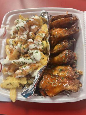 Valley ranch fries, Mama Berta Traditional Wings