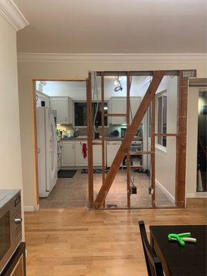 Kitchen before our remodel