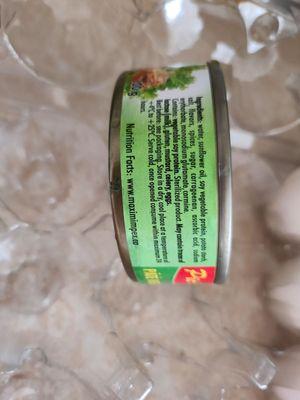 Ingredients of vegetarian pate. It was my 1st  time to try it $3.99