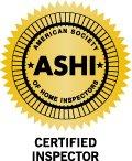 Our Inspectors are ASHI Certified Inspectors