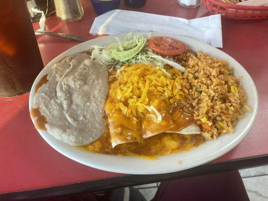 Cheese enchiladas