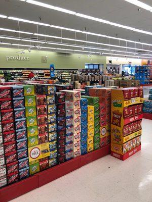 All sorts of cavity producing soft drinks.