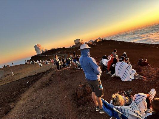 Everyone waiting for sunset