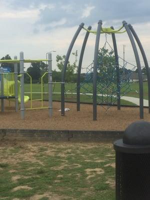 Playground next to splash pad!