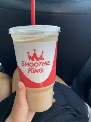 Do yourself a favor and get the Banana Boat protein smoothie & add coffee. Life changing.