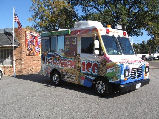 Complete Food Truck wrap for Hawaiian Ice