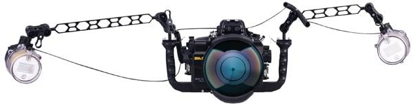 Sea & Sea MDX-7D MKII housing with dome port and dual strobes