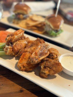 Maple bourbon smoked wings