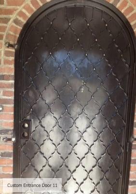 Isaac's Ironworks "Excellence by Design"- Photo of our Custom Entrance Door. Call us for your Free On-Site Estimate  818-982-1955. All SoCal