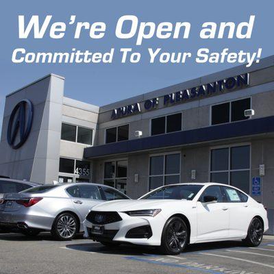 Whether shopping for your next vehicle or routine service, we're open and continuing to do our part to ensure the safety for our guests.