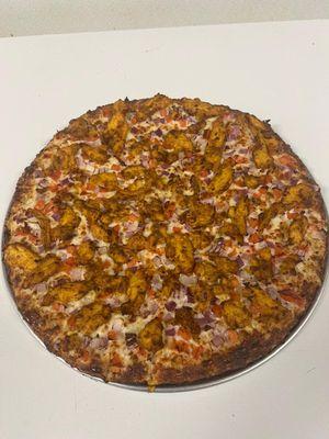 Achari chicken pizza