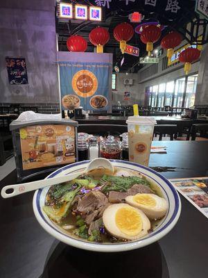 Spicy beef noodle soup