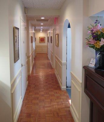 Entry way to our treatment rooms