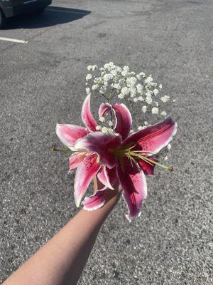 Lovely pair of stargazer Lilies