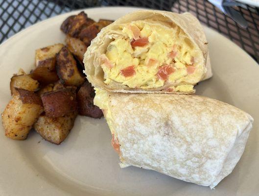 Breakfast burrito.