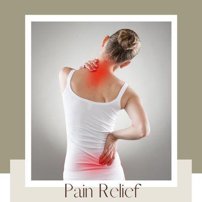 We offer several specific pain relief therapies. Please visit our website for more information and pricing.