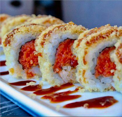 spicy tuna crunch roll