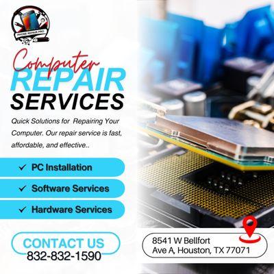 Phone Repair Pro (5 STARS ON GOOGLE)
WE DO ALL REPAIRS

Visit us Today
Location: 8541 West Bellfort Blvd, Suite A, Houston, TX 77071