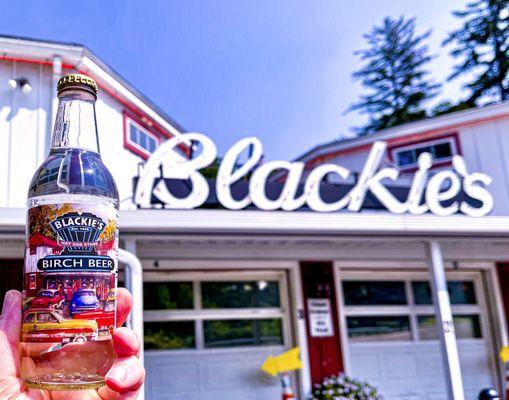 Blackie's famous hot dog & burger place is now selling their own birch beer by the bottle for $2.50 or $8 for a 4 pack - August 2021