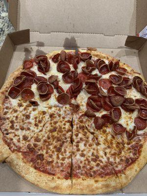 Old World Pepperoni & Cheese pizza