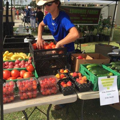 Fresh Texas produce from Edmonds farm