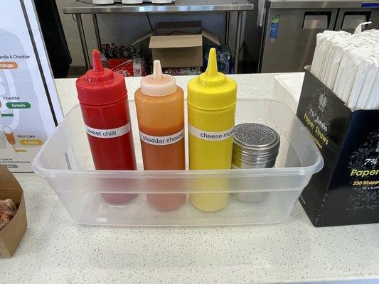 Self-serve sauces