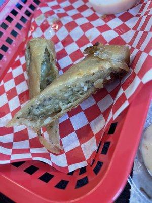 Boudin egg rolls