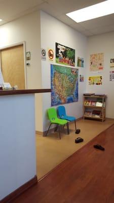 Kids reading area.