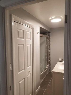 after picture of bathroom remodel in Cumberland RI.