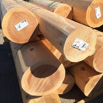 Hand Peeled Incense Cedar Logs