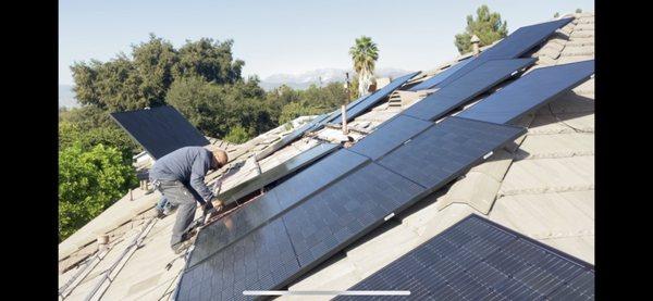 Solar panel install