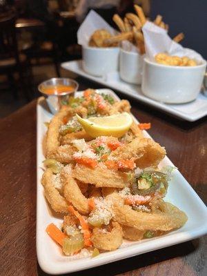 Crisp Calamari with giardinera!