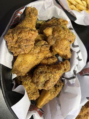 Lemon pepper bone in wings