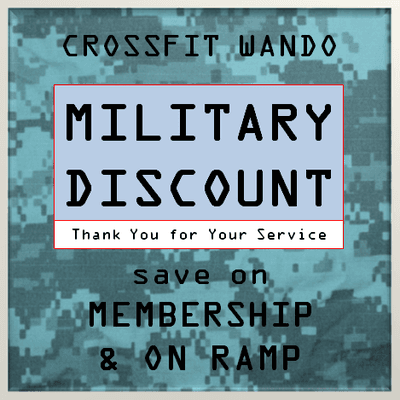 Military Discount- for service member and spouse