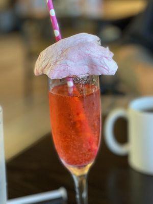 Cotton candy mimosa (a Valentine's Day special)