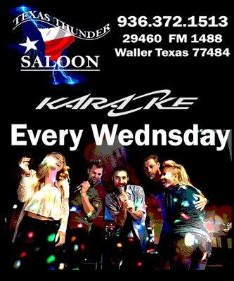 Best Karaoke in Waller TX is at The Texas Thunder Saloon WED Stubbys Texas Thunder SaloonWe feature a new FULL SERVICE BAR,