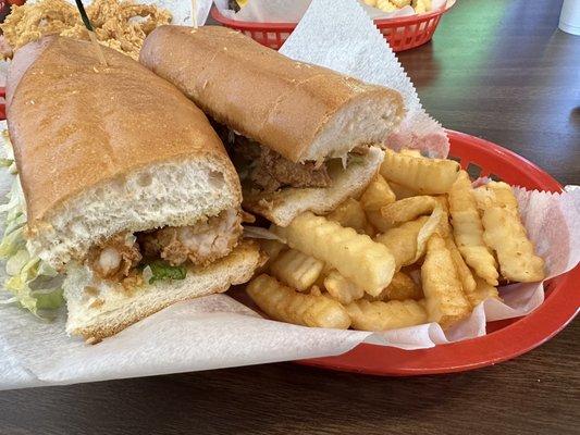 Whole shrimp poboy