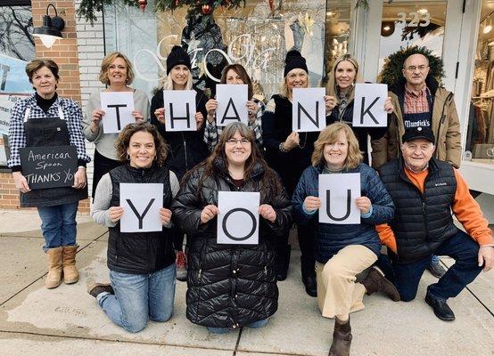 Thank you from all the downtown Charlevoix merchants for gifting local